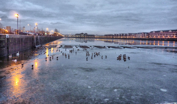 Preston Dock - frozen